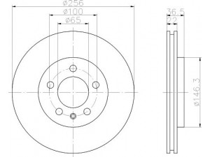 HELLA PAGID 8DD 355 105-351 stabdžių diskas 
 Stabdžių sistema -> Diskinis stabdys -> Stabdžių diskas
1J0615301D, 1J0615301L, 1JE615301