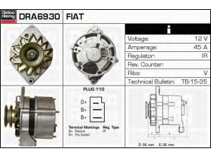 DELCO REMY DRA6930 kintamosios srovės generatorius 
 Elektros įranga -> Kint. sr. generatorius/dalys -> Kintamosios srovės generatorius
46231676, 7581975, 7581995