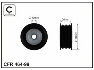 CAFFARO 464-99 kreipiantysis skriemulys, V formos rumbuotas diržas 
 Diržinė pavara -> V formos rumbuotas diržas/komplektas -> Laisvasis/kreipiamasis skriemulys
07D 145 276 A, 07D 145 276 B, 07D 145 276 C