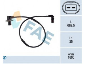 FAE 78074 jutiklis, rato greitis 
 Elektros įranga -> Jutikliai
210 540 90 08