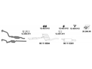 EBERSPÄCHER 20_697 išmetimo sistema 
 Išmetimo sistema -> Išmetimo sistema, visa