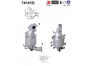 AS 74141D katalizatoriaus keitiklis 
 Išmetimo sistema -> Katalizatoriaus keitiklis
B08A0ES60A, B0HA0ES60A