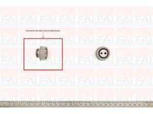 FAI AutoParts T7611 įtempiklio skriemulys, paskirstymo diržas 
 Techninės priežiūros dalys -> Papildomas remontas
11311727611, 1727611