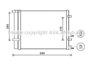 AVA QUALITY COOLING HY5249 kondensatorius, oro kondicionierius