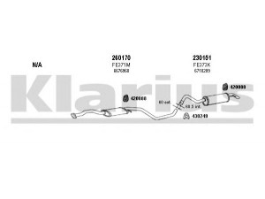 KLARIUS 360896E išmetimo sistema 
 Išmetimo sistema -> Išmetimo sistema, visa