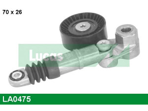 LUCAS ENGINE DRIVE LA0475 įtempiklio svirtis, V formos rumbuotas diržas 
 Diržinė pavara -> V formos rumbuotas diržas/komplektas -> Įtempiklis