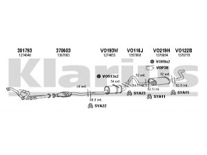 KLARIUS 960159U išmetimo sistema 
 Išmetimo sistema -> Išmetimo sistema, visa