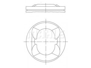 MAHLE ORIGINAL 081 PI 00110 000 stūmoklis 
 Variklis -> Cilindrai/stūmokliai
11 25 7 584 117, 11 25 7 601 077