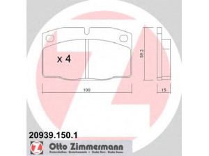 ZIMMERMANN 20939.150.1 stabdžių trinkelių rinkinys, diskinis stabdys 
 Techninės priežiūros dalys -> Papildomas remontas
1605463, 1605485, 1605496, 1605504