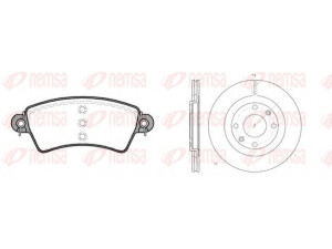 REMSA 8726.00 stabdžių rinkinys, diskiniai stabdžiai 
 Stabdžių sistema -> Diskinis stabdys -> Stabdžių remonto rinkinys
4246-R5, 4252-03, 95632048, 95667809