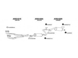 VENEPORTE 010004 išmetimo sistema 
 Išmetimo sistema -> Išmetimo sistema, visa