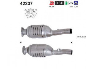 AS 42237 katalizatoriaus keitiklis 
 Išmetimo sistema -> Katalizatoriaus keitiklis
8Z0253024X