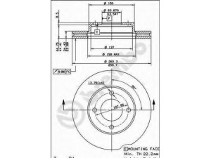 BREMBO 09.4866.30 stabdžių diskas 
 Stabdžių sistema -> Diskinis stabdys -> Stabdžių diskas
1644831, 5022664