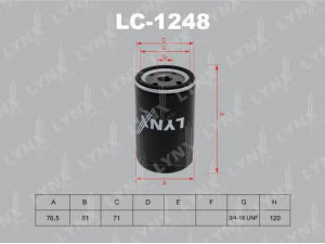 LYNXauto LC-1248 alyvos filtras 
 Techninės priežiūros dalys -> Techninės priežiūros intervalai
5018028, 102 184 00 01, 102 184 01 01