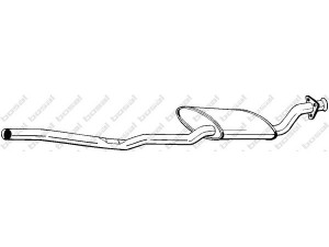 BOSAL 284-097 vidurinis duslintuvas 
 Išmetimo sistema -> Duslintuvas
893 253 409 C