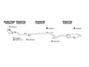 VENEPORTE 550181 išmetimo sistema 
 Išmetimo sistema -> Išmetimo sistema, visa