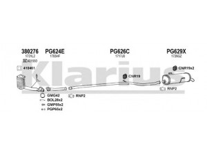 KLARIUS 630931U išmetimo sistema 
 Išmetimo sistema -> Išmetimo sistema, visa