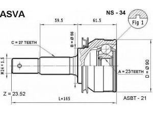 ASVA NS-34 jungčių komplektas, kardaninis velenas 
 Ratų pavara -> Sujungimai/komplektas
3,910-064E+, 3,910-164E+, 39100-0E410
