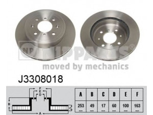 NIPPARTS J3308018 stabdžių diskas 
 Stabdžių sistema -> Diskinis stabdys -> Stabdžių diskas
55311-84E01, 55311-86G02