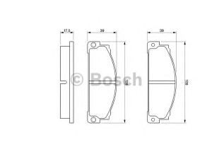 BOSCH 0 986 466 471 stabdžių trinkelių rinkinys, diskinis stabdys 
 Techninės priežiūros dalys -> Papildomas remontas
