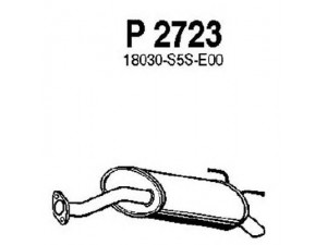 FENNO P2723 galinis duslintuvas 
 Išmetimo sistema -> Duslintuvas
18030-S5SE00, 18030-S5SE10, 18030-S6DE00