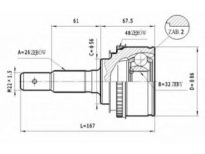 STATIM C.572 jungčių komplektas, kardaninis velenas 
 Ratų pavara -> Sujungimai/komplektas