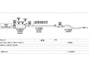 MTS C100407013126 išmetimo sistema