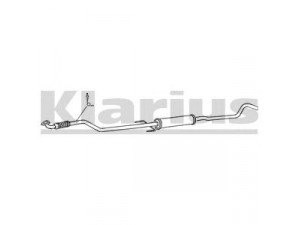 KLARIUS GM469L vidurinis duslintuvas 
 Išmetimo sistema -> Duslintuvas
5852199, 93365216, 5852199, 93365216