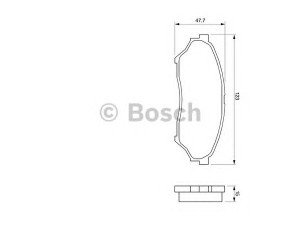 BOSCH 0 986 424 713 stabdžių trinkelių rinkinys, diskinis stabdys 
 Techninės priežiūros dalys -> Papildomas remontas
AY040KE116, AY040MT012, MN102615