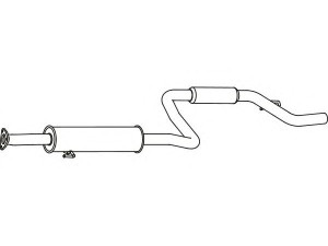 FENNO P2777 vidurinis duslintuvas 
 Išmetimo sistema -> Duslintuvas
(18030-SED-000)