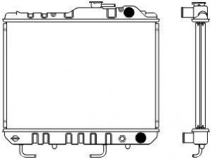 SAKURA  Automotive 1461-0224 radiatorius, variklio aušinimas
