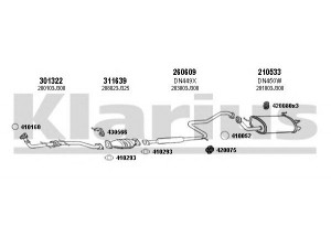 KLARIUS 270333E išmetimo sistema 
 Išmetimo sistema -> Išmetimo sistema, visa