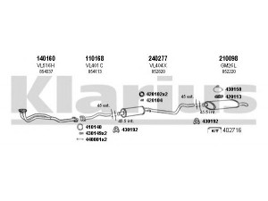 KLARIUS 390351E išmetimo sistema 
 Išmetimo sistema -> Išmetimo sistema, visa