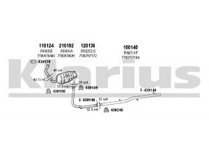 KLARIUS 720246E išmetimo sistema 
 Išmetimo sistema -> Išmetimo sistema, visa