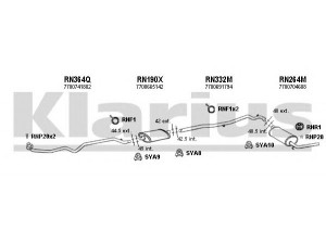KLARIUS 720540U išmetimo sistema 
 Išmetimo sistema -> Išmetimo sistema, visa