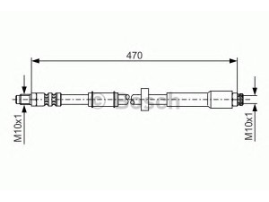 BOSCH 1 987 481 004 stabdžių žarnelė 
 Stabdžių sistema -> Stabdžių žarnelės
4806 C2, 4806 C3, 4806 F2, 46786430