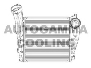 AUTOGAMMA 105066 tarpinis suslėgto oro aušintuvas, kompresorius
95511063900, 95511063901