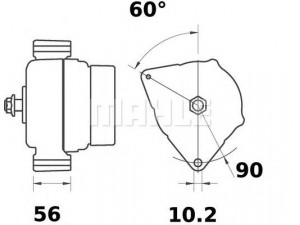 MAHLE ORIGINAL MG 4 kintamosios srovės generatorius
AL111676, AL114093, AL166646