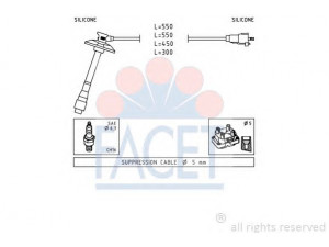 FACET 4.9856 uždegimo laido komplektas 
 Kibirkšties / kaitinamasis uždegimas -> Uždegimo laidai/jungtys
90919-22386, 90919-22400