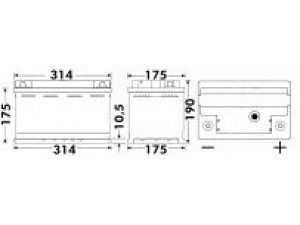 EXIDE 580 35 starterio akumuliatorius; starterio akumuliatorius
000 915 105 AG, 000 915 105 AI