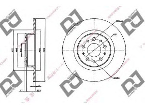 DJ PARTS BD1934 stabdžių diskas 
 Dviratė transporto priemonės -> Stabdžių sistema -> Stabdžių diskai / priedai
46469908, 46542702