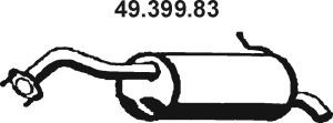 EBERSPÄCHER 49.399.83 galinis duslintuvas 
 Išmetimo sistema -> Duslintuvas
FP50-40-100B