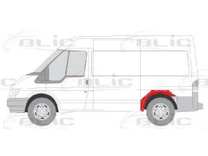 BLIC 6504-03-2509591P purvasargis 
 Kėbulas -> Transporto priemonės galas -> Purvasaugiai