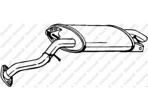BOSAL 228-081 galinis duslintuvas 
 Išmetimo sistema -> Duslintuvas
17430-0R020