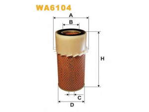 WIX FILTERS WA6104 oro filtras 
 Filtrai -> Oro filtras
1909139, 70243163, 71167808, 74907795