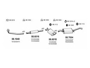 ASSO ART2721 išmetimo sistema 
 Išmetimo sistema -> Išmetimo sistema, visa