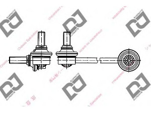 DJ PARTS DL1171 šarnyro stabilizatorius 
 Ašies montavimas/vairavimo mechanizmas/ratai -> Stabilizatorius/fiksatoriai -> Savaime išsilyginanti atrama
1J0411315D