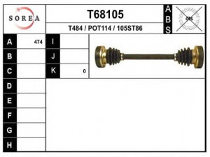 EAI T68105 kardaninis velenas
93033203704
