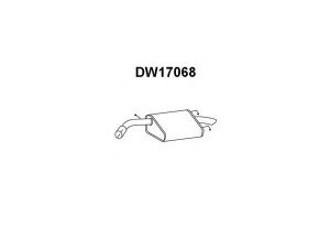 VENEPORTE DW17068 galinis duslintuvas 
 Išmetimo sistema -> Duslintuvas
96273664