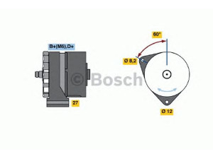 BOSCH 0 120 488 102 kintamosios srovės generatorius 
 Elektros įranga -> Kint. sr. generatorius/dalys -> Kintamosios srovės generatorius